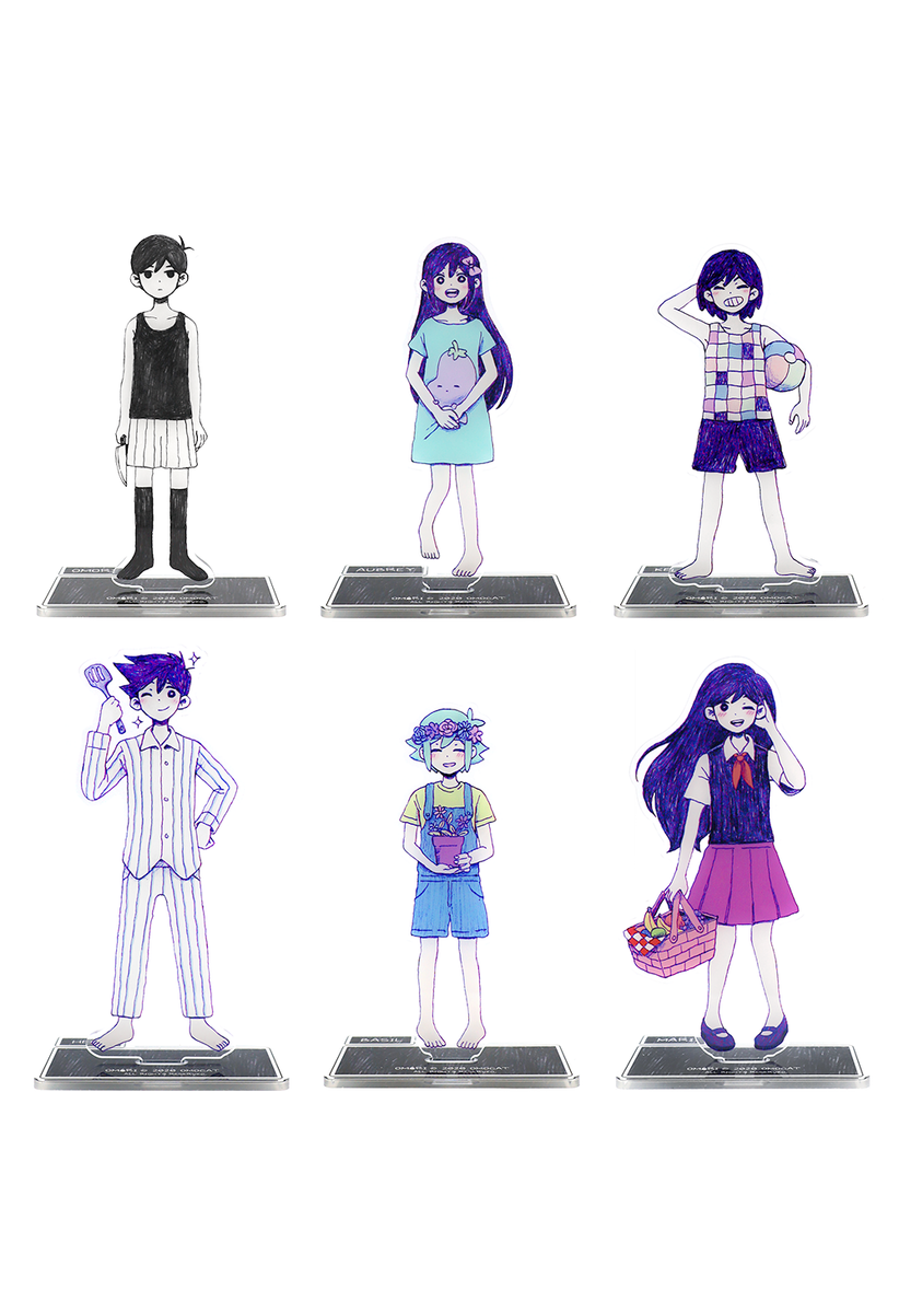 OMORI HEADSPACE Character Acrylic Stands – OMOCAT OMORI HEADSPACE Character Acrylic Stands – OMOCAT