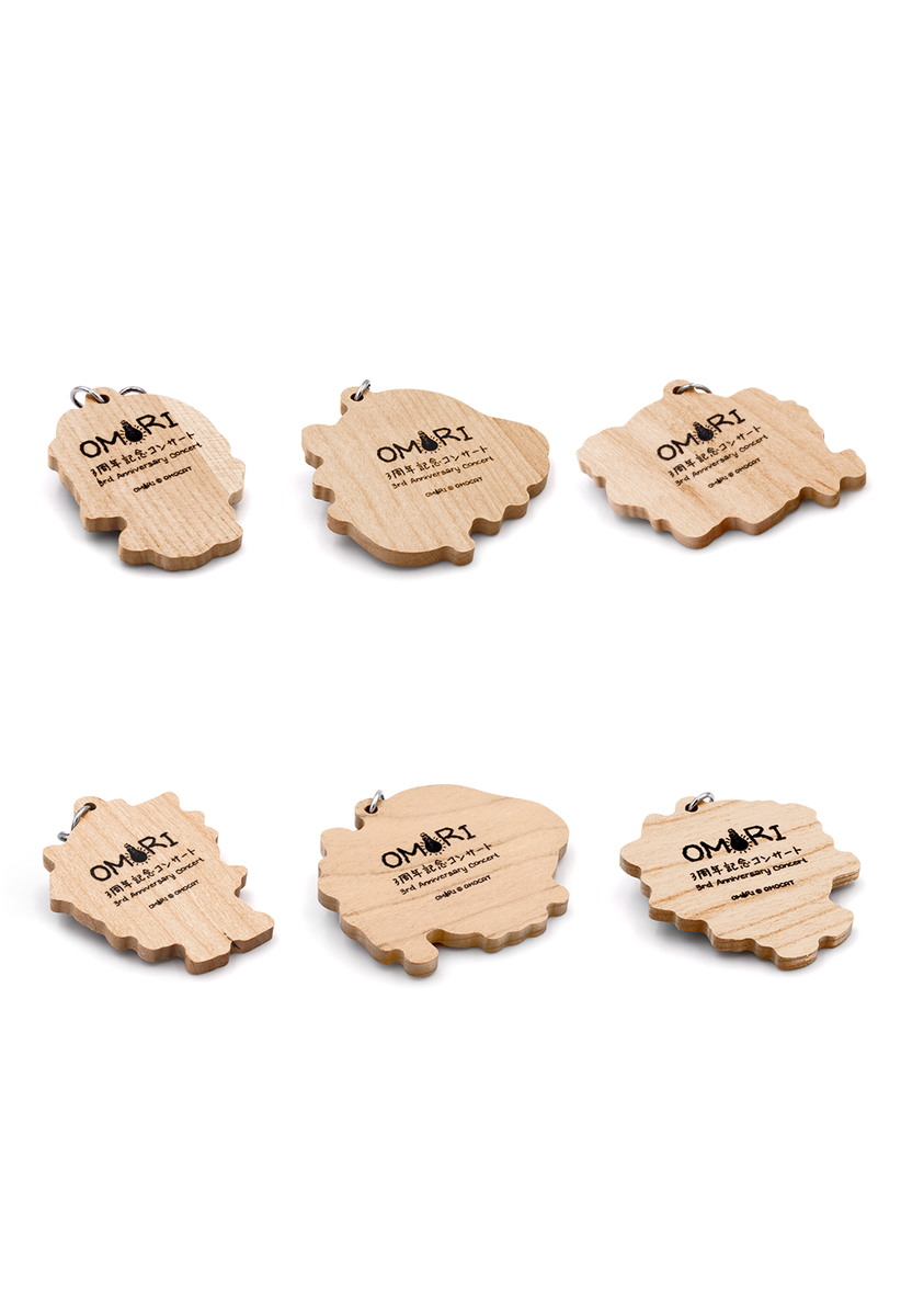 OMORI 3rd Anniversary Concert Wooden Keychains – OMOCAT OMORI 3rd Anniversary Concert Wooden Keychains – OMOCAT