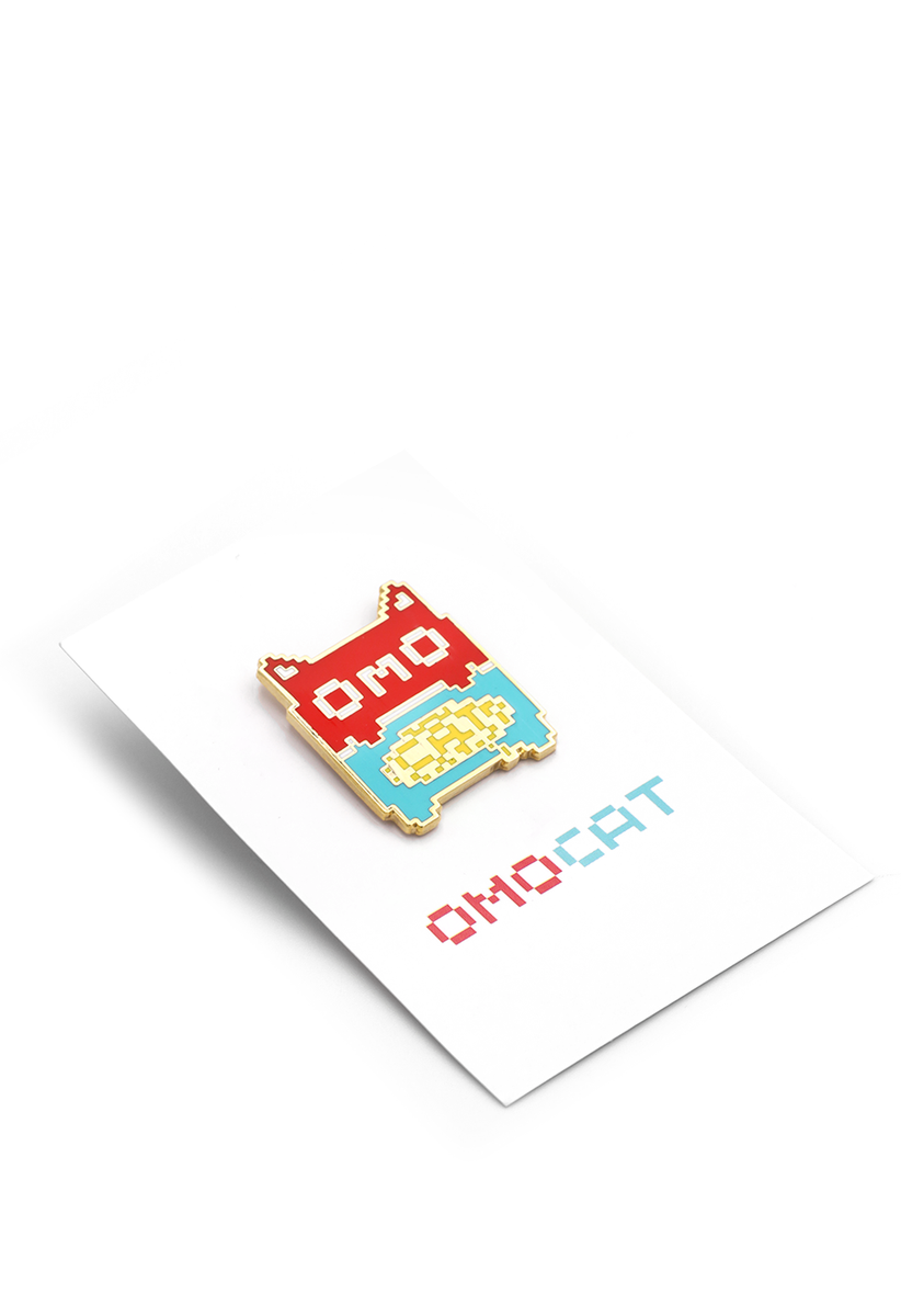 OMOCAT Logo Pin
