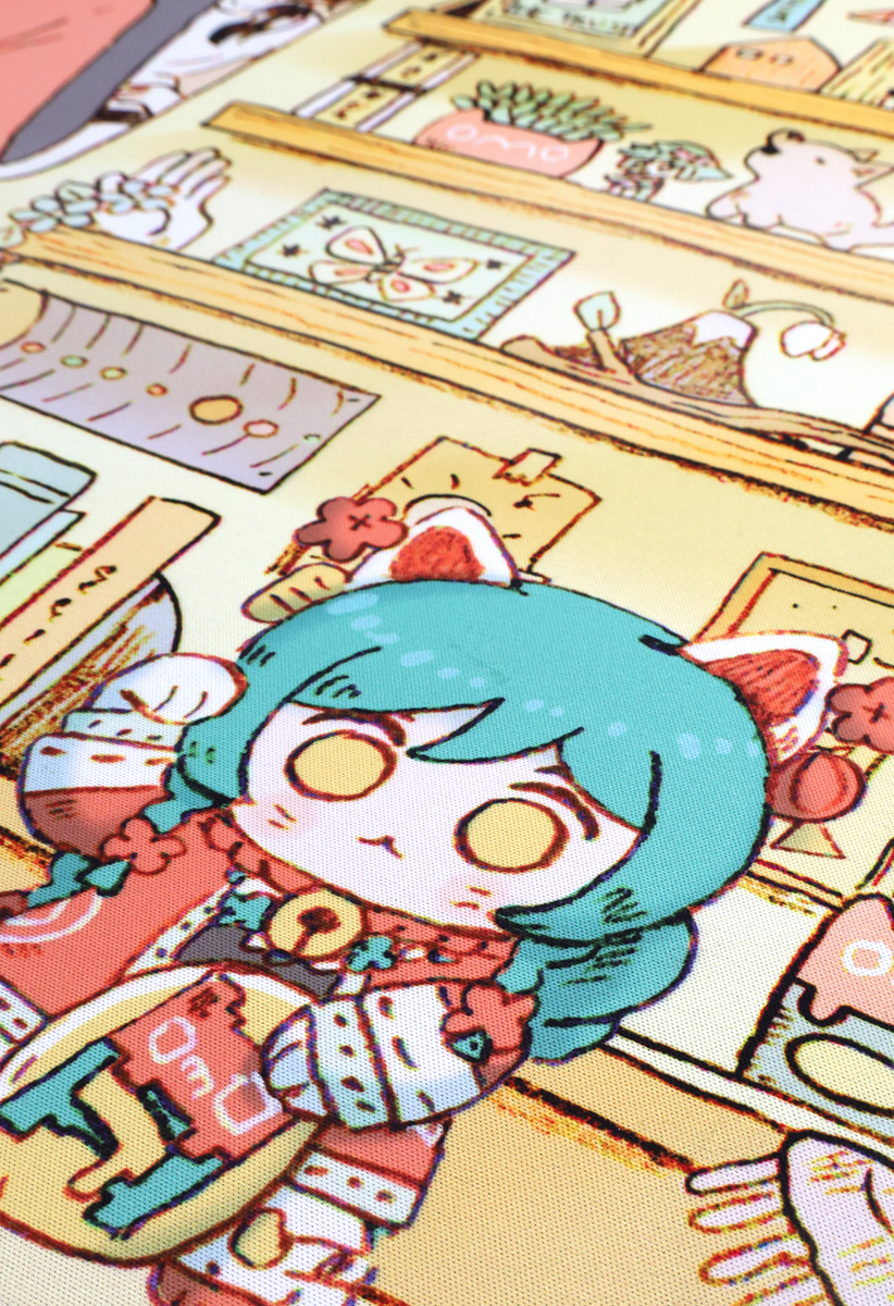 OMOCAT Lucky Cat Desk Mat