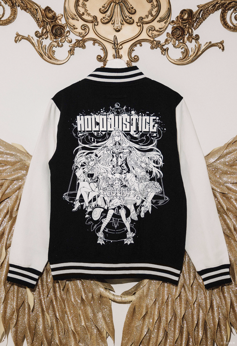 holoJustice Varsity Jacket – OMOCAT
