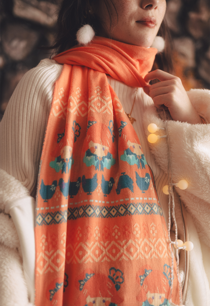 TAKANASHI KIARA Knit Scarf – OMOCAT