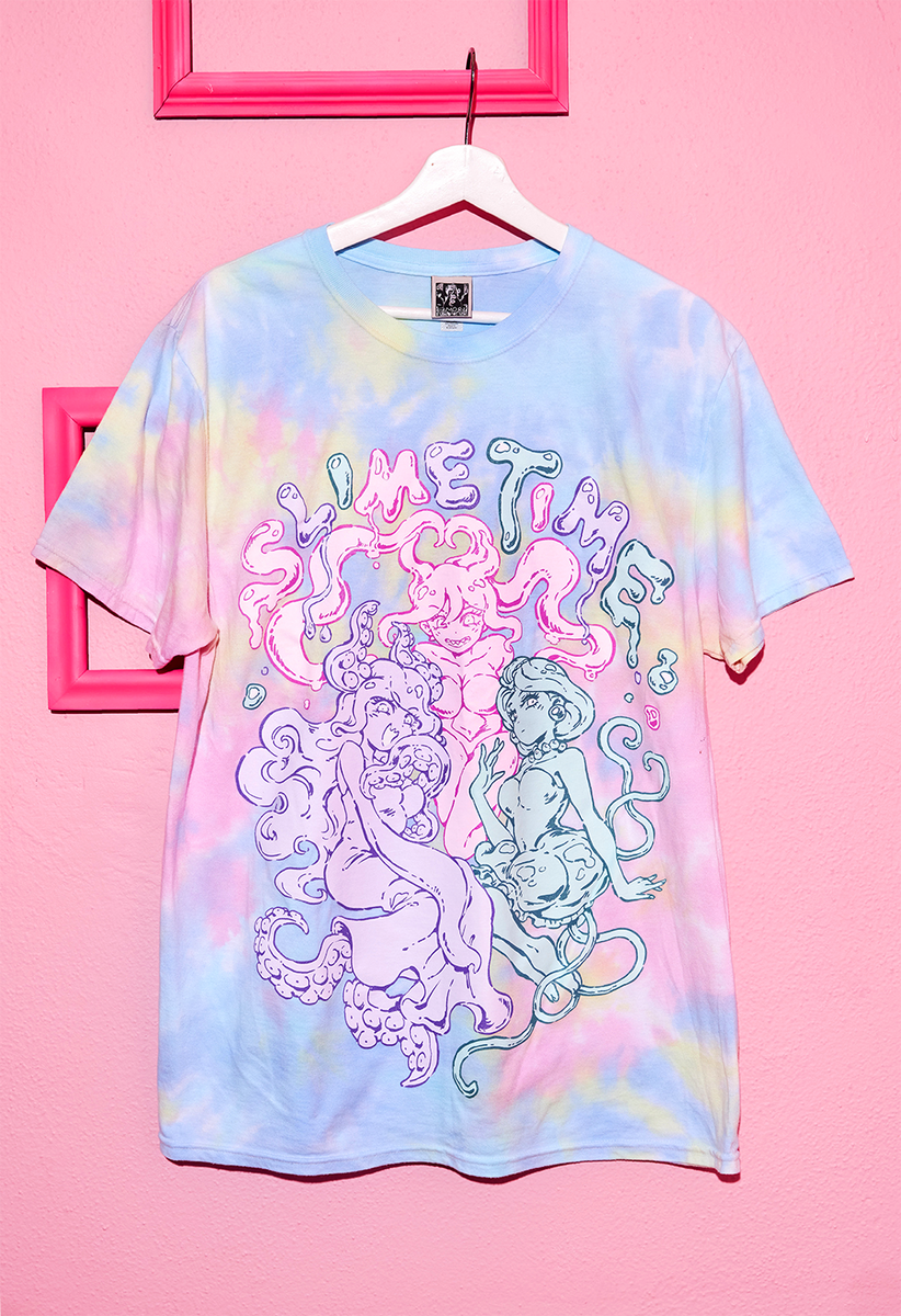 OMORI スライムガールズ Tシャツ SLIME TIME Tie-Dye T-Shirt – OMOCAT
