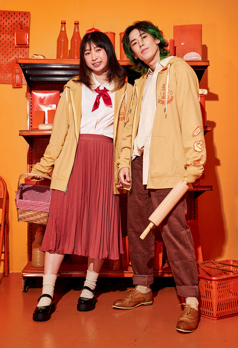 FRESH BREAD ZipHoodie OMOCAT