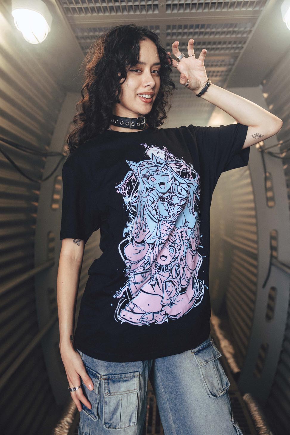 FUWAMOCO Life Is BAU BAU T-Shirt - Hololive Productions Merchandise