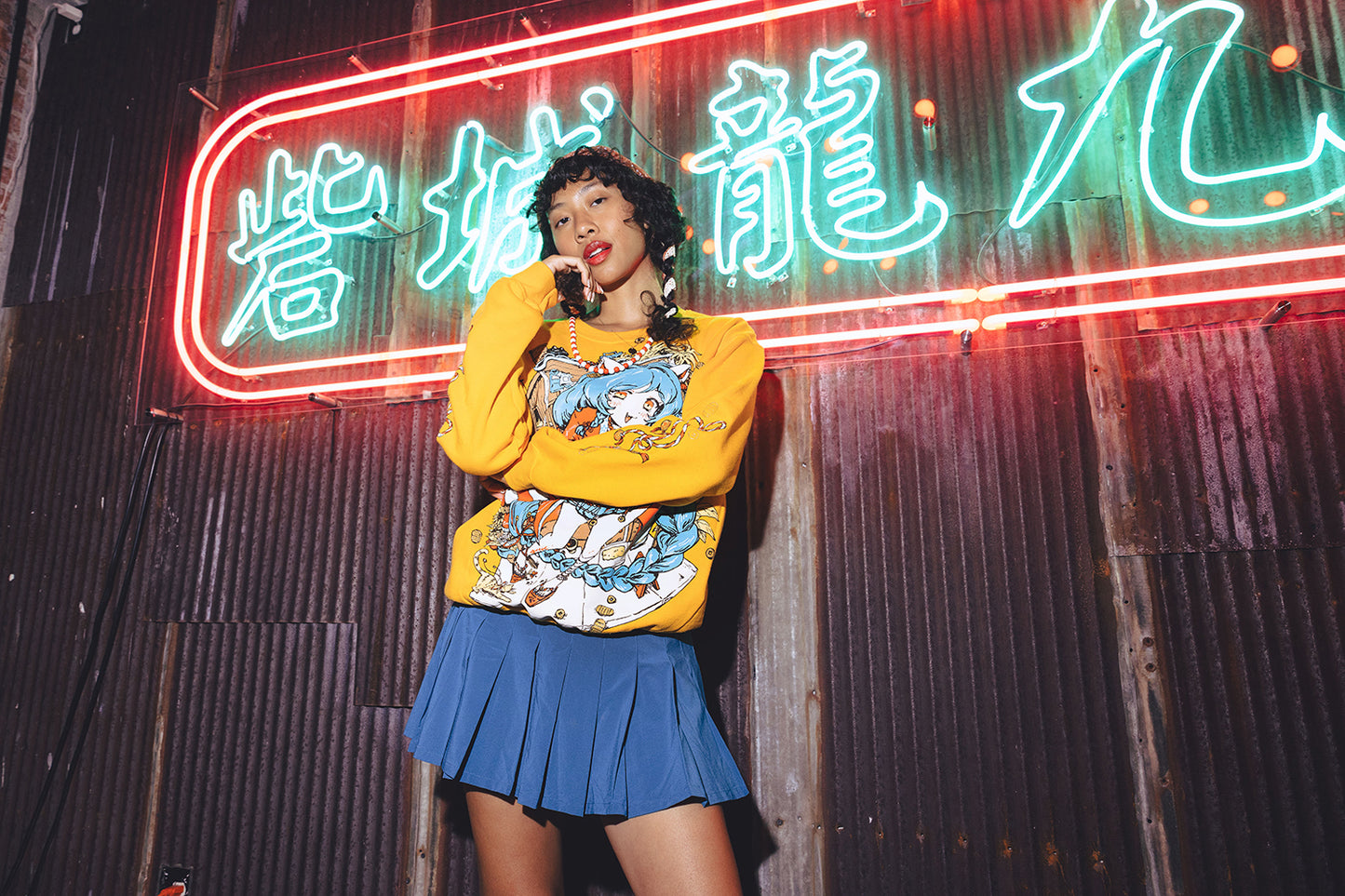 
                  
                    OMOCAT CATGIRL Gold Sweater
                  
                