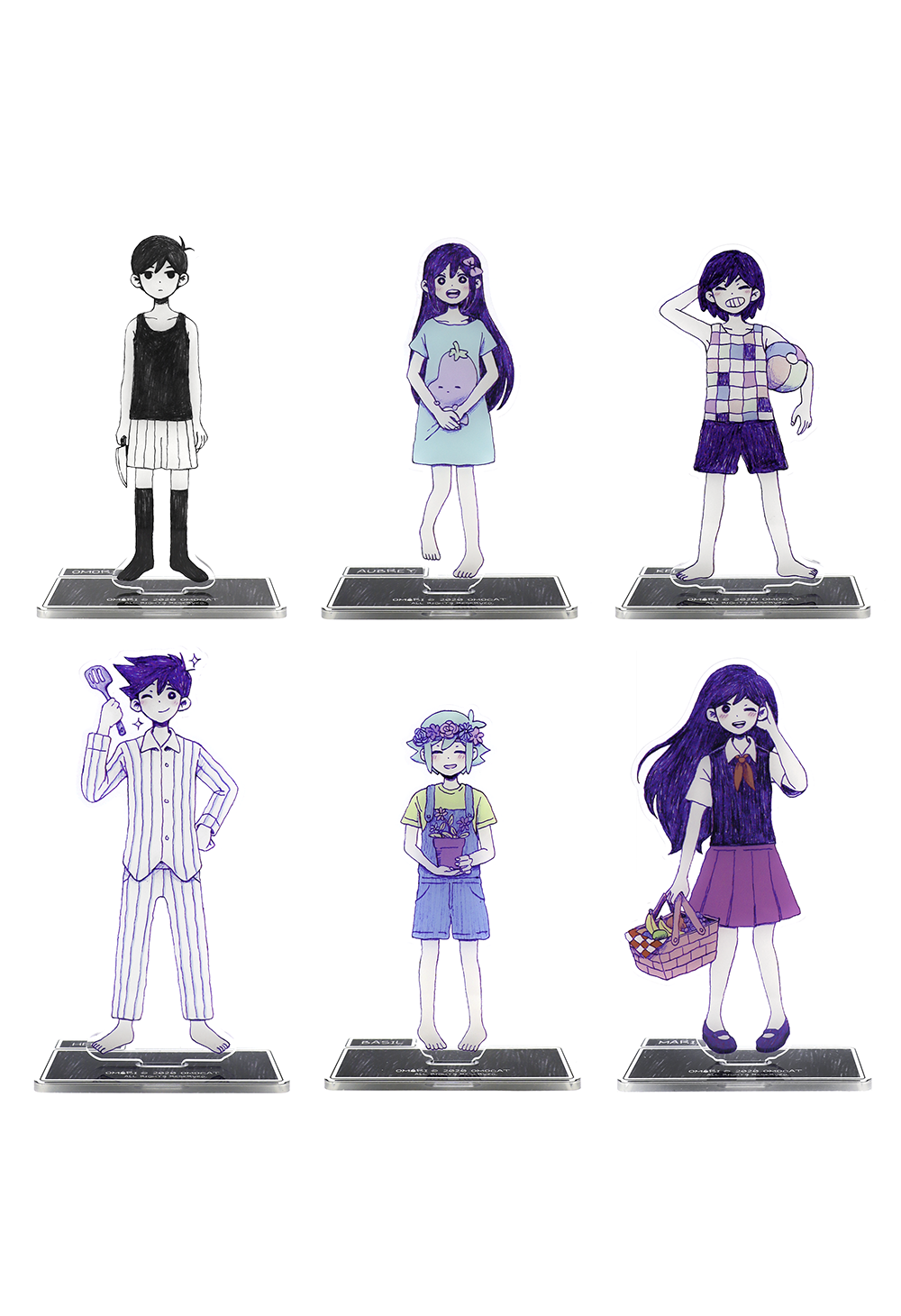 OMORI HEADSPACE Character Acrylic Stands