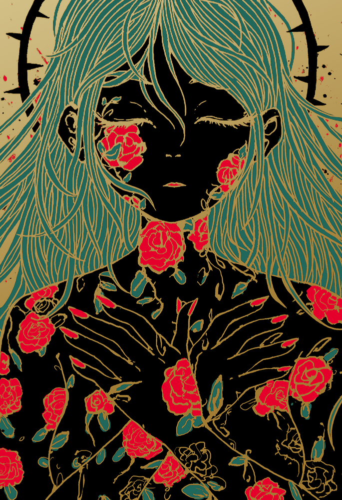 
                  
                    "ROSES" Screen Print
                  
                