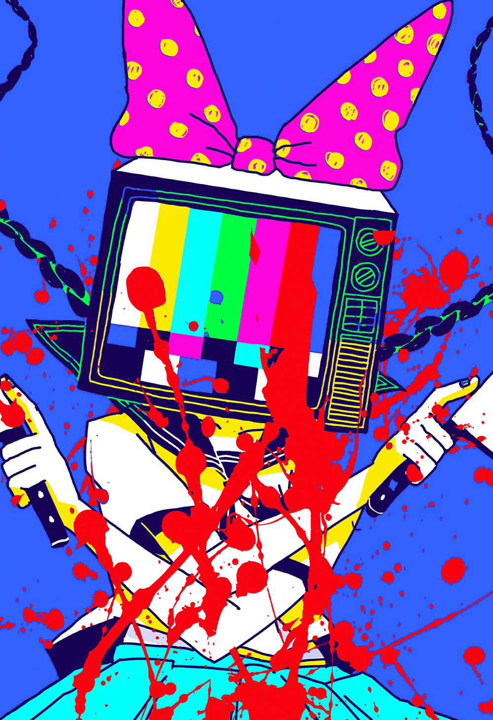 
                  
                    "TVGIRL" Screen Print
                  
                