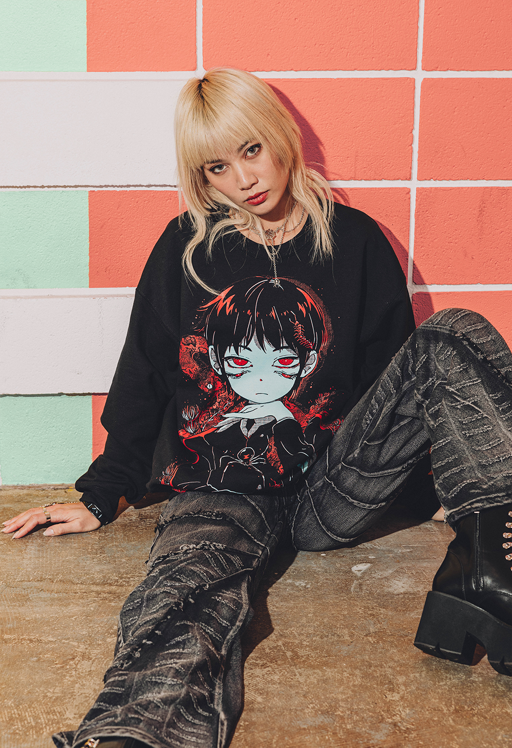 星街すいせい OMOCAT パーカー S WIDOWBOY Sweater – OMOCAT