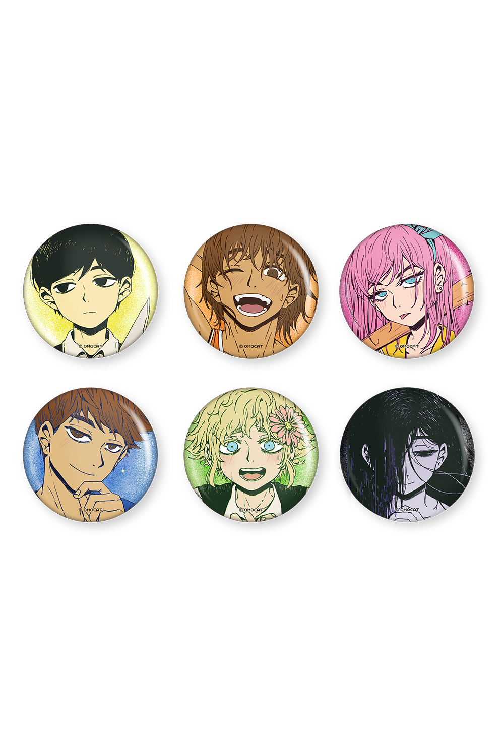 OMORI Illustration Glitter Button Pins – OMOCAT