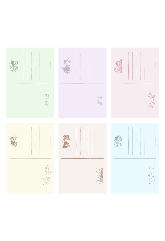 OMORI 2022 Birthdays Postcard Set – OMOCAT OMORI 2022 Birthdays Postcard Set – OMOCAT