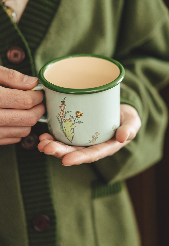 
                  
                    A HOME FOR FLOWERS Enamel Mug
                  
                