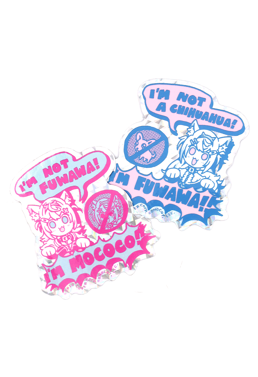 FUWAMOCO Prismatic Sticker Set – OMOCAT FUWAMOCO Prismatic Sticker Set – OMOCAT