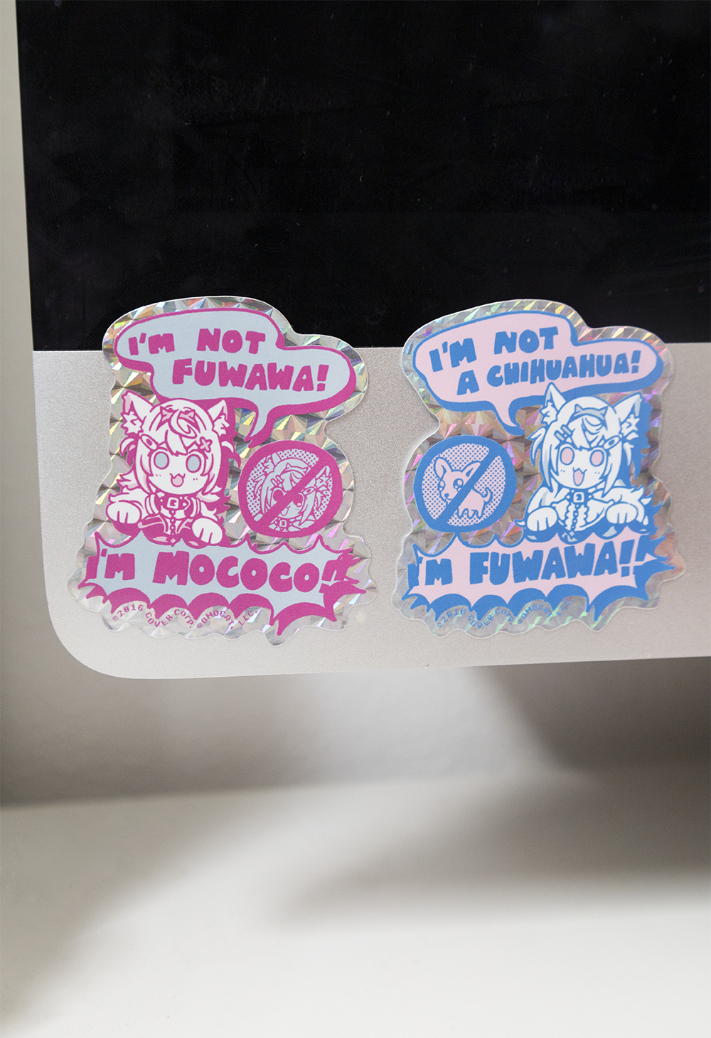 FUWAMOCO Prismatic Sticker Set – OMOCAT FUWAMOCO Prismatic Sticker Set – OMOCAT