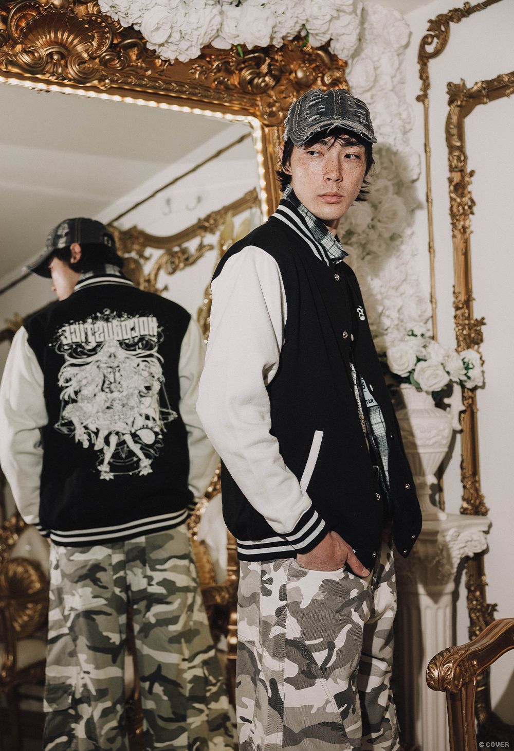 holoJustice Varsity Jacket – OMOCAT