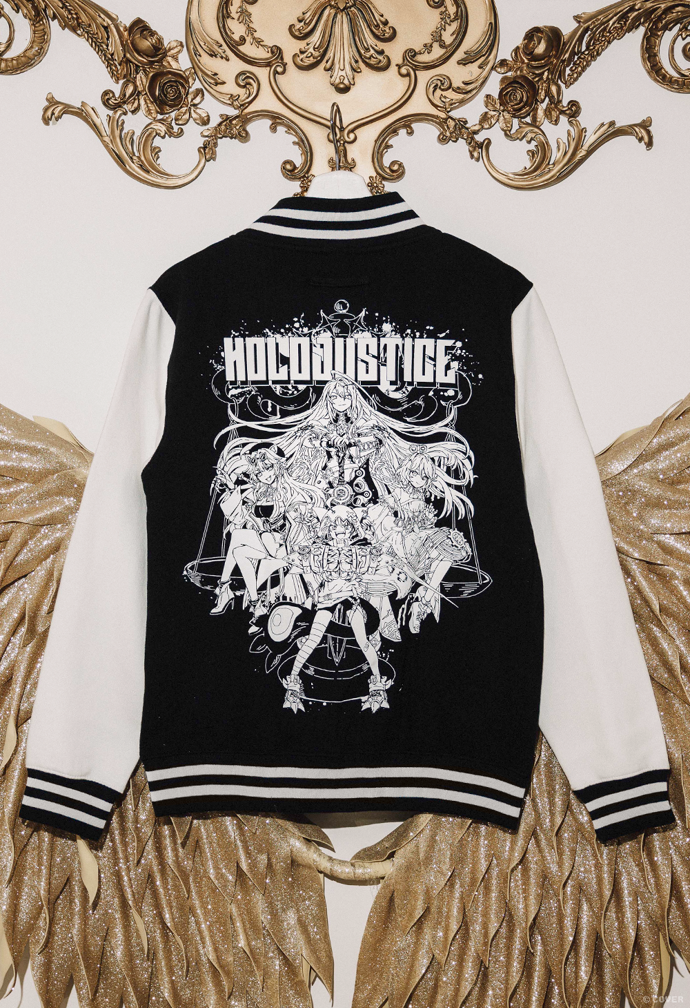 holoJustice Varsity Jacket – OMOCAT