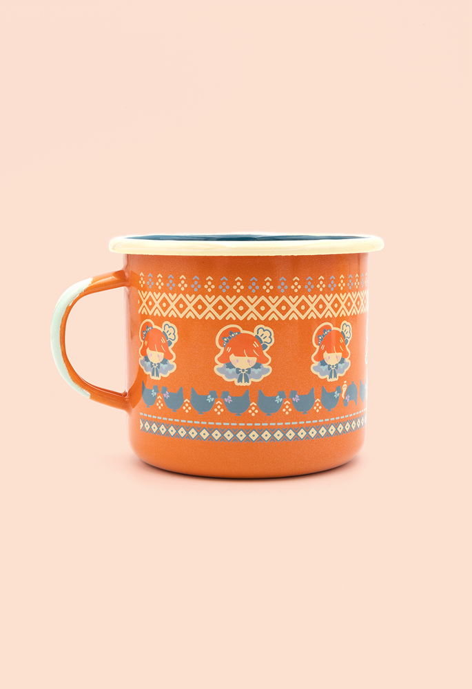 TAKANASHI KIARA Enamel Mug – OMOCAT TAKANASHI KIARA Enamel Mug – OMOCAT