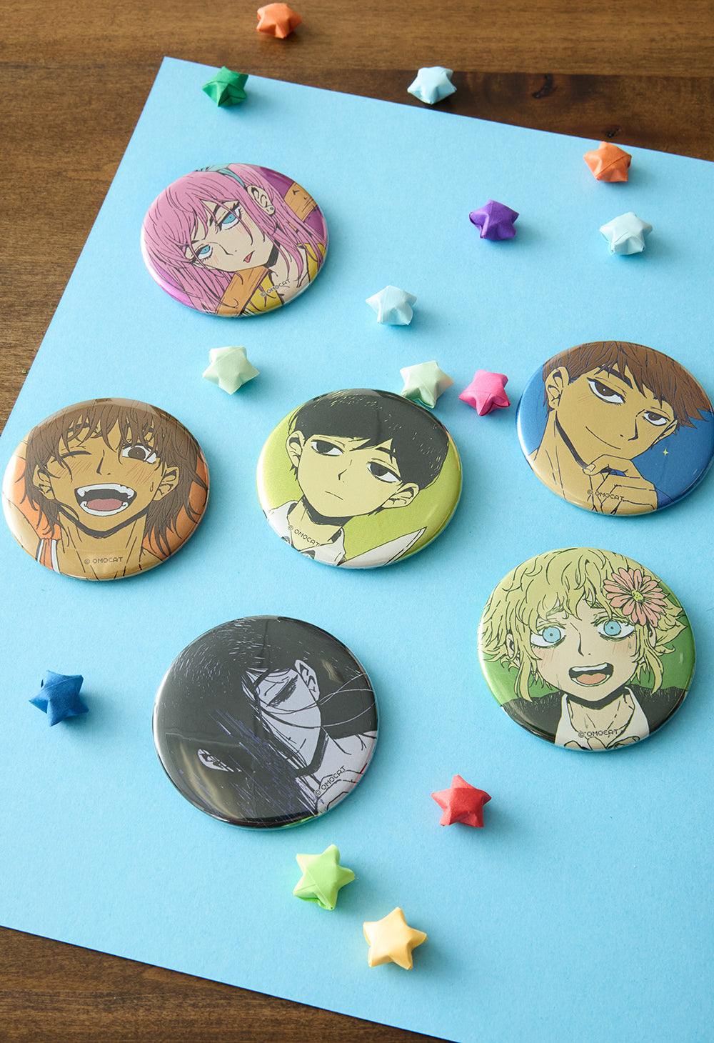 OMORI Illustration Glitter Button Pins – OMOCAT