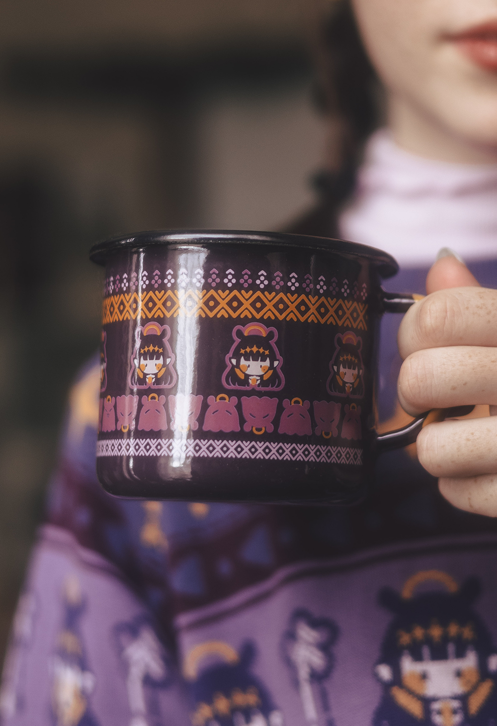 NINOMAE INA'NIS Enamel Mug – OMOCAT NINOMAE INA'NIS Enamel Mug – OMOCAT