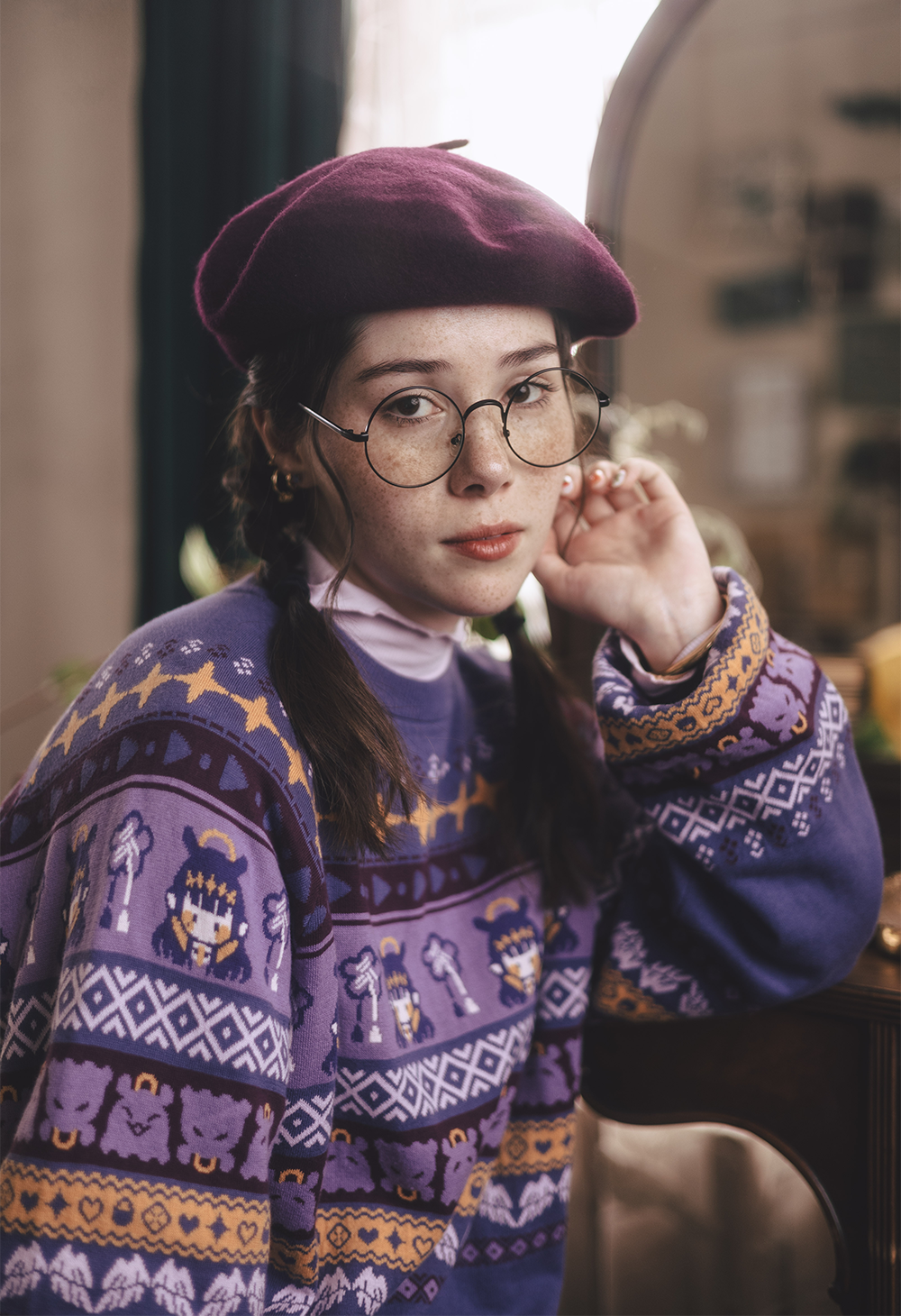 NINOMAE INA'NIS Knit Sweater – OMOCAT NINOMAE INA'NIS Knit Sweater – OMOCAT