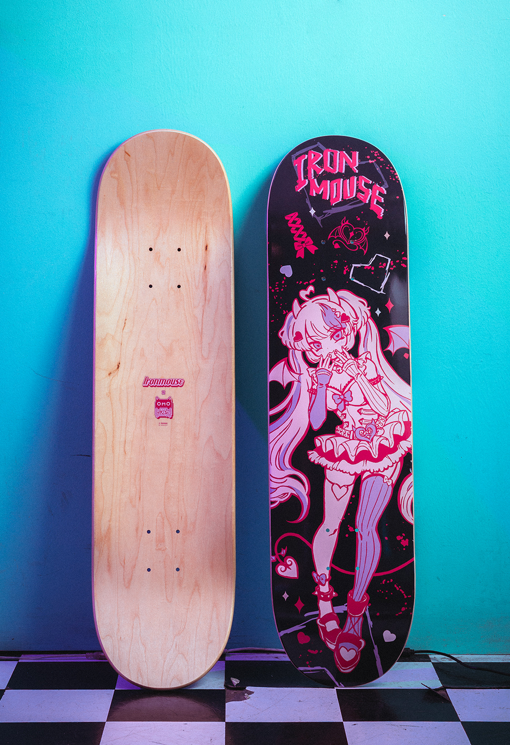 IRONMOUSE x OMOCAT Skate Deck