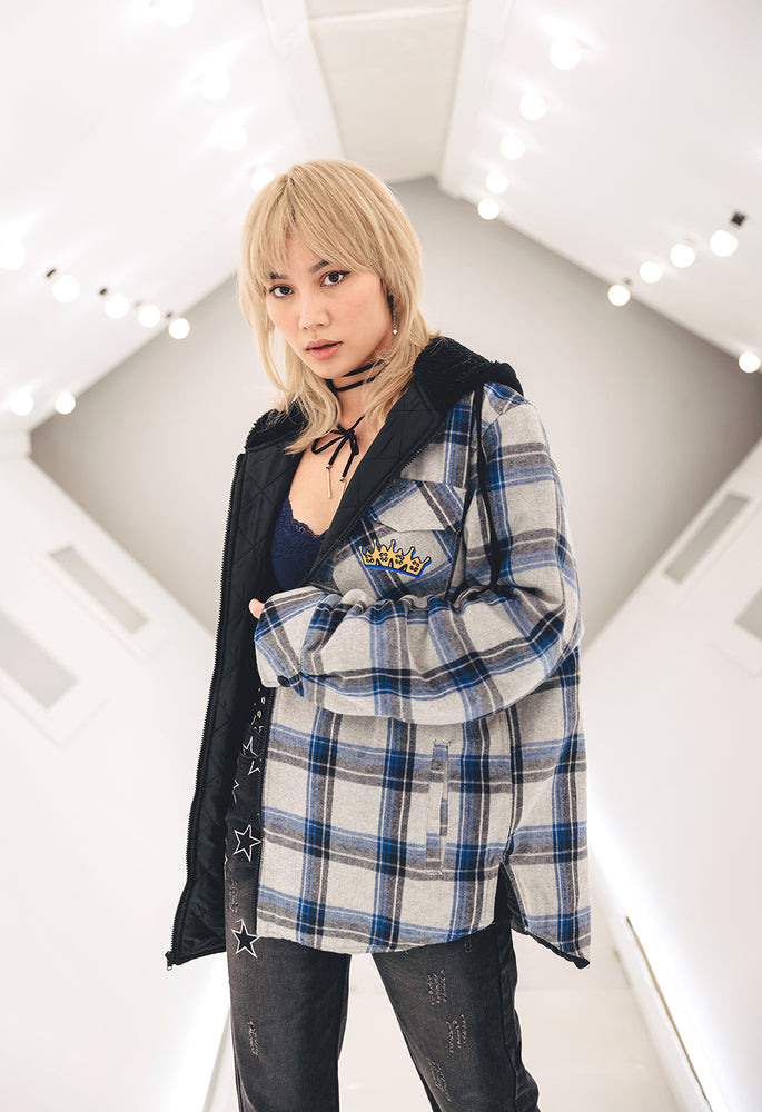 
                  
                    HOSHIMACHI SUISEI @ NYC Quilted Plaid Jacket
                  
                