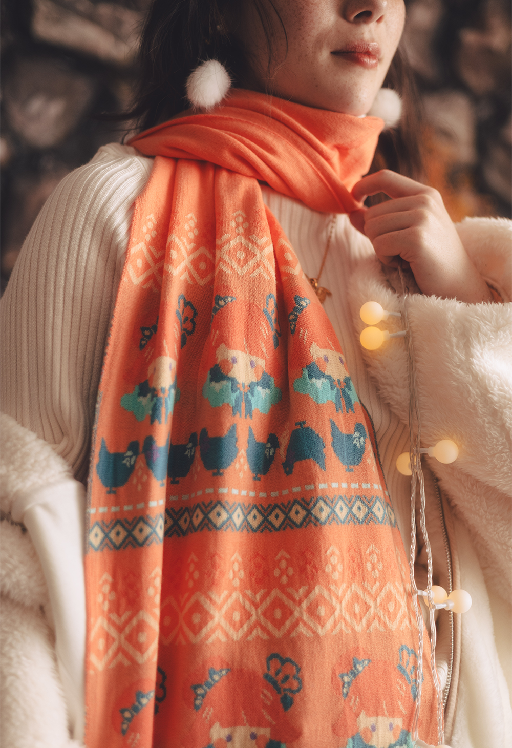 TAKANASHI KIARA Knit Scarf – OMOCAT