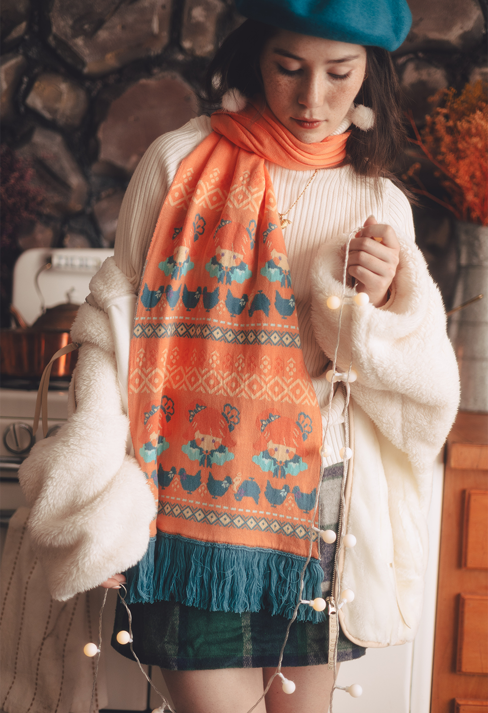 TAKANASHI KIARA Knit Scarf – OMOCAT