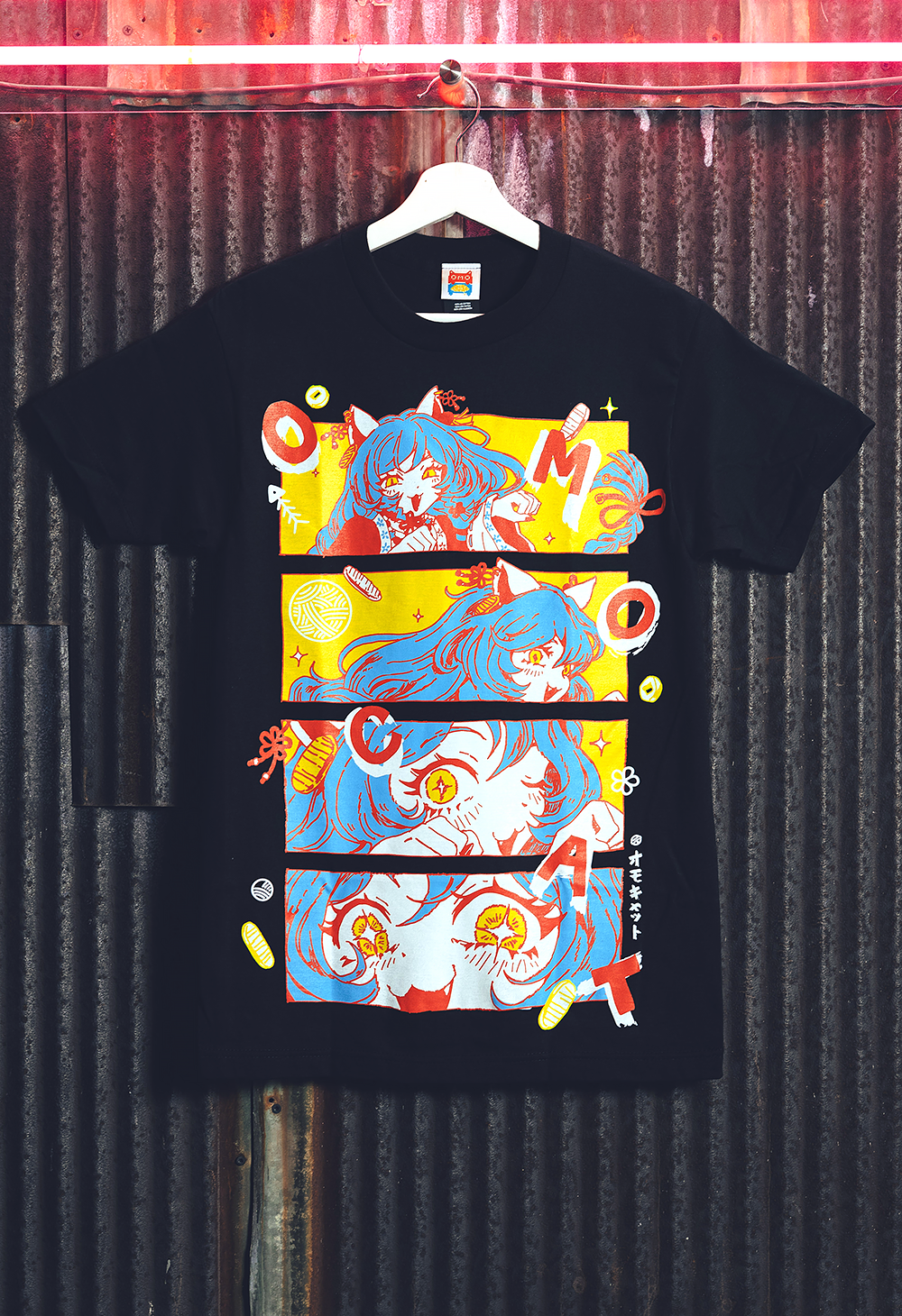 OMOCAT CATGIRL Graphic T-Shirt