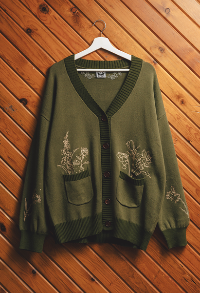 A HOME FOR FLOWERS Cardigan – OMOCAT A HOME FOR FLOWERS Cardigan – OMOCAT