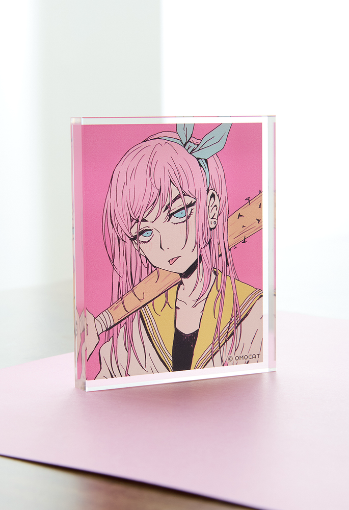 AUBREY Illustration Acrylic Block – OMOCAT