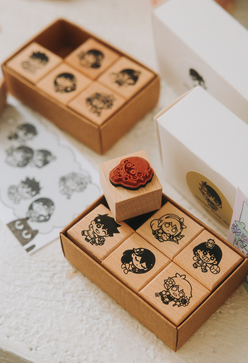 OMORI Wood Stamp Set – OMOCAT