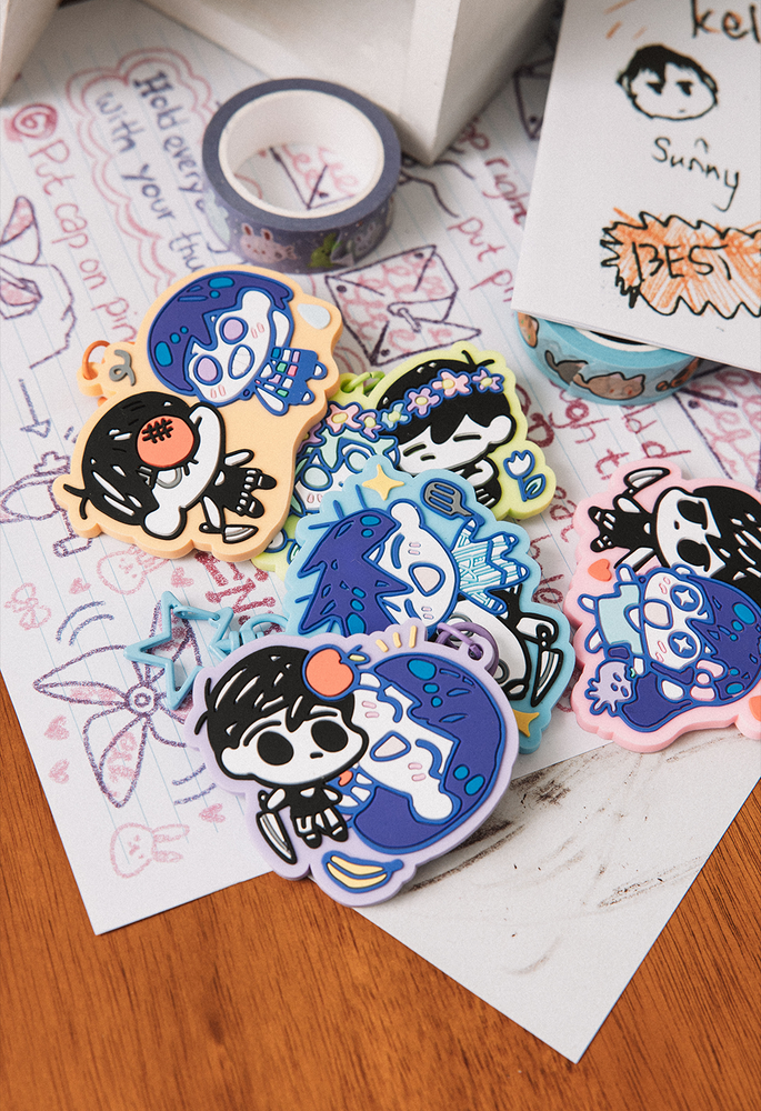 YOU TAGGED OMORI! Rubber Keychain Blind Bag – OMOCAT