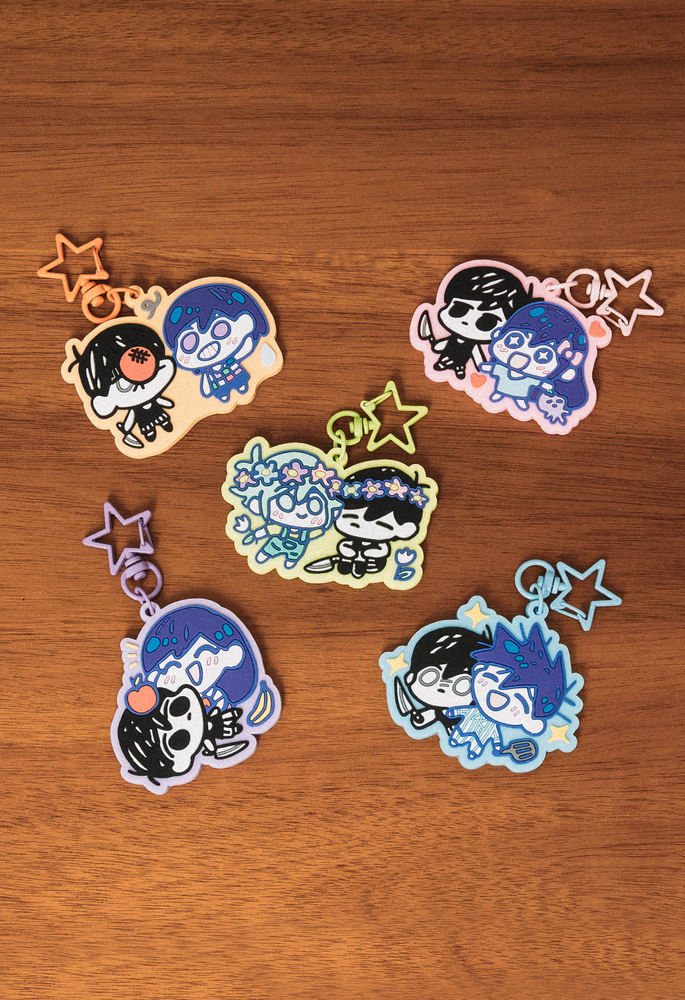 YOU TAGGED OMORI! Rubber Keychain Blind Bag – OMOCAT YOU TAGGED OMORI! Rubber Keychain Blind Bag – OMOCAT