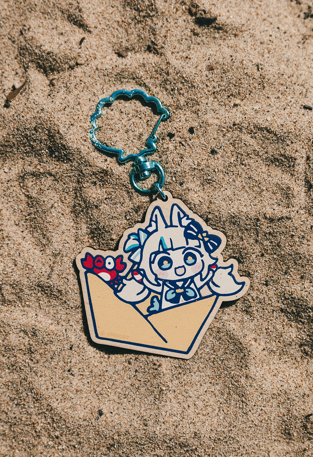 SAMEKO SABA Wooden Keychain – OMOCAT