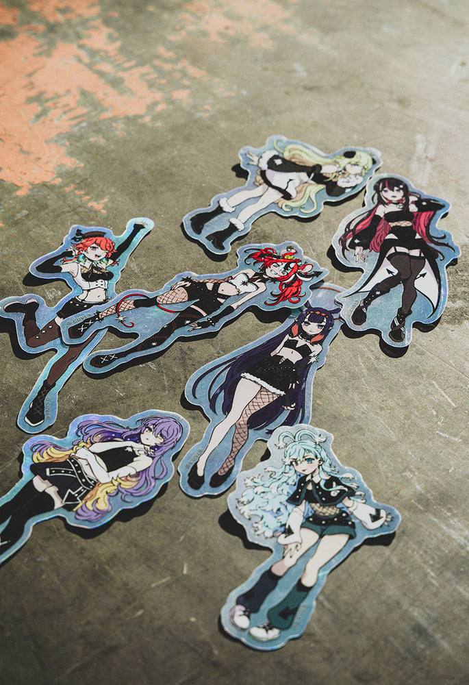 hololive STAGE World Tour ‘24 -Soar!- Holographic Sticker Set – OMOCAT