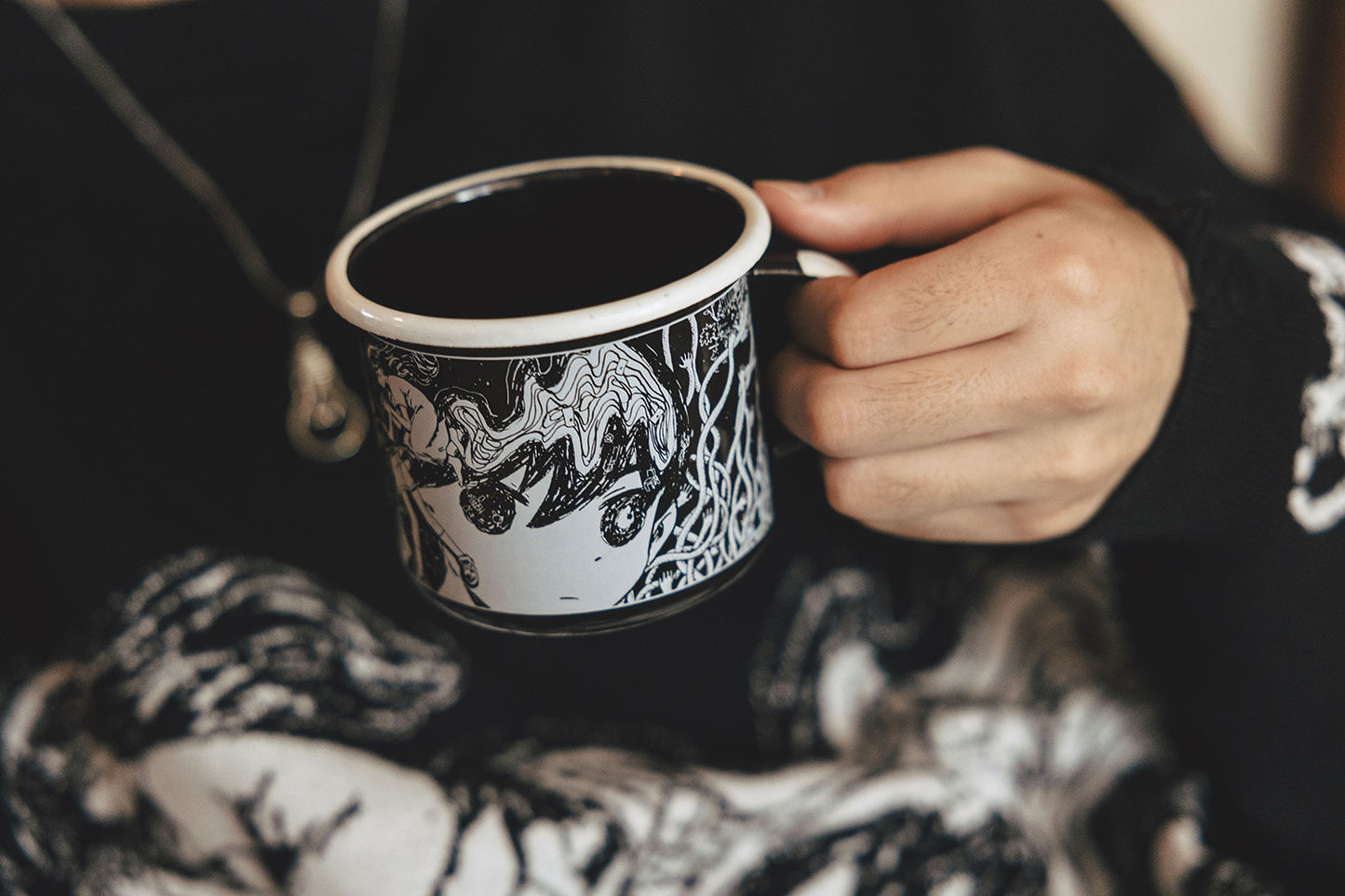 
                  
                    SPACES IN-BETWEEN Enamel Mug
                  
                
