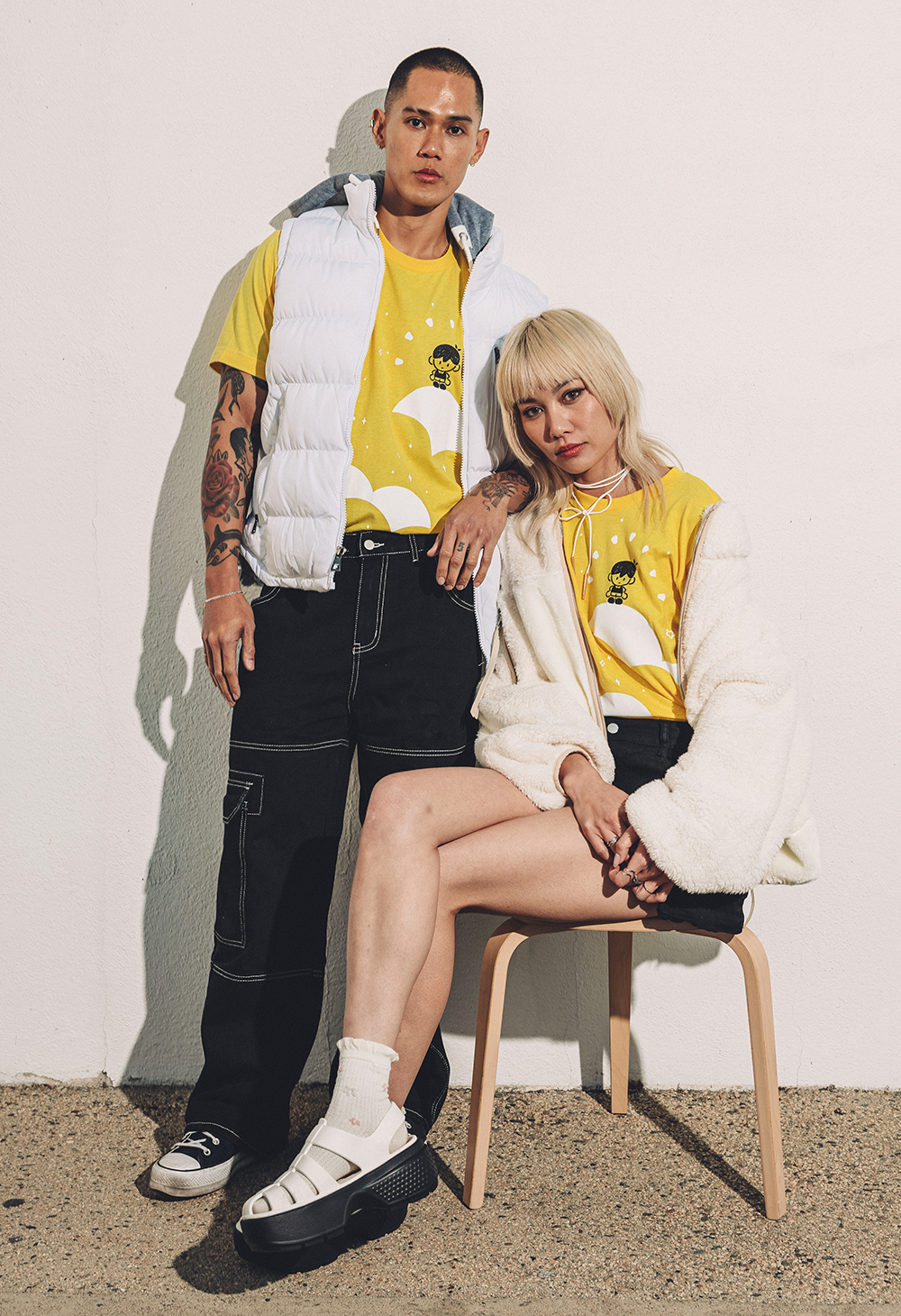 SUNRIGHT TEA x OMORI T-Shirt – OMOCAT