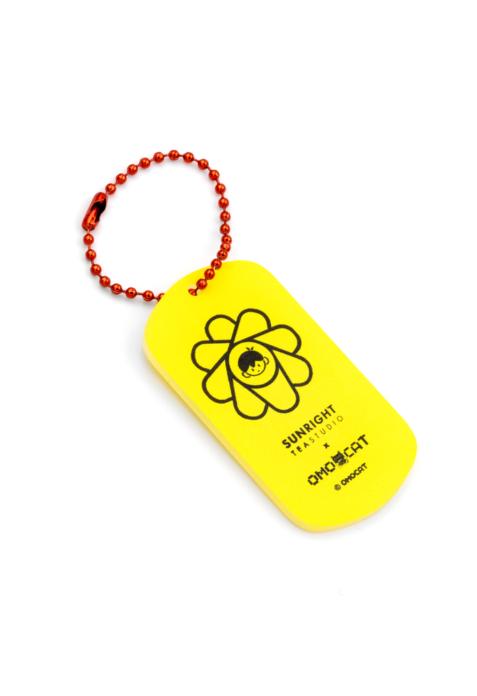 SUNRIGHT TEA x OMORI Dog Tag Keychain – OMOCAT SUNRIGHT TEA x OMORI Dog Tag Keychain – OMOCAT