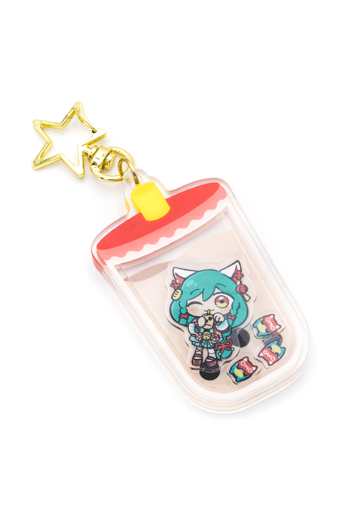 SUNRIGHT TEA x OMORI OMOCAT Shaker Keychain SUNRIGHT TEA x OMORI OMOCAT Shaker Keychain