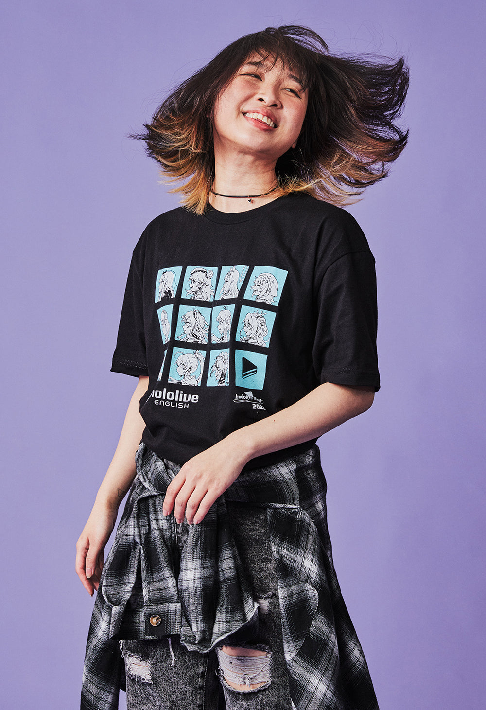 UVERworld BECO METREE コラボポロシャツ M hololive STAGE World Tour '24 -Soar!- KOBO T-Shirt – OMOCAT