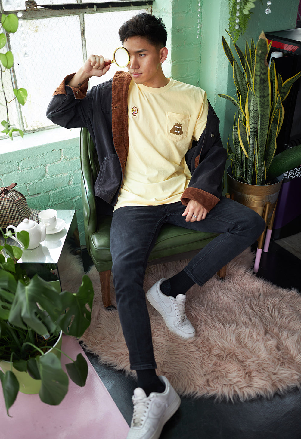 PIXEL AMELIA Pocket T-Shirt – OMOCAT