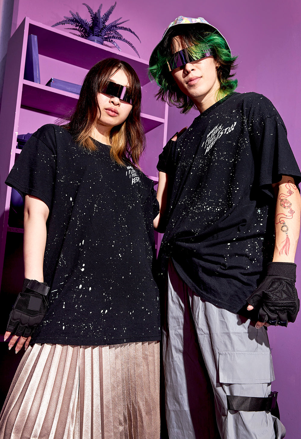 トップス Flex wit me Yoko shirt トップス Flex wit me Yoko shirt flex wit me ロンT M ブラック