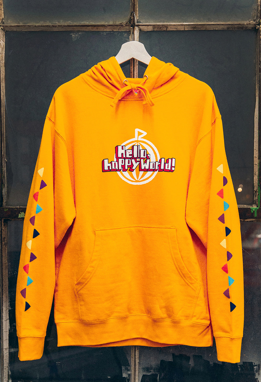 HELLO, HAPPY WORLD! Hoodie – OMOCAT