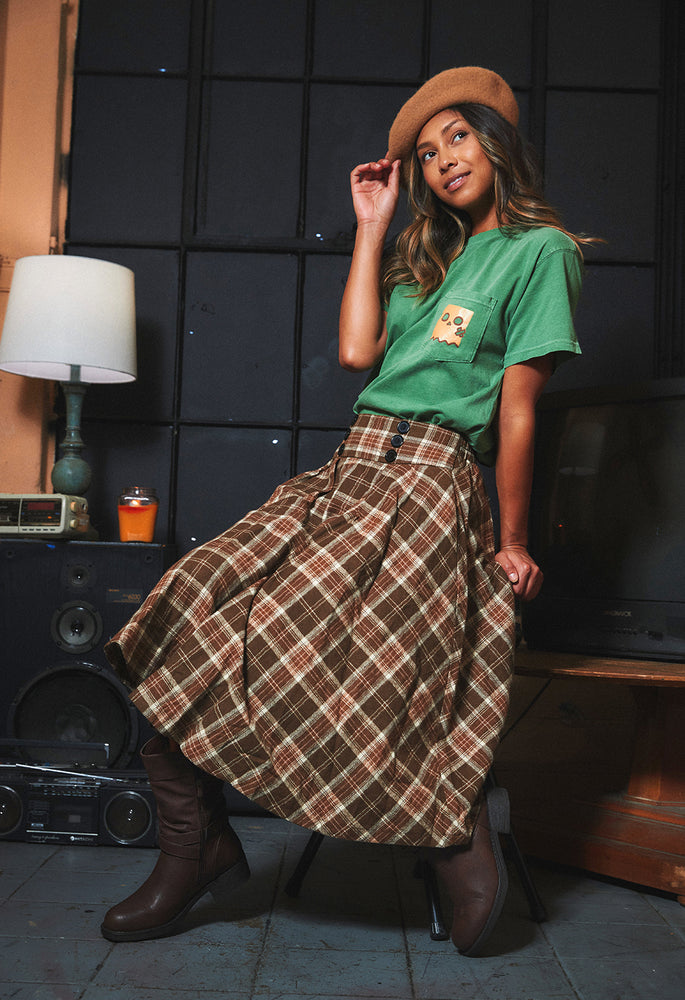 Fashion Plus Size High Waist Midi Long Wool Plaid Skirt For Women Winter  Warm Wool Elegant Office Lady Vintage Skirt Autumn Maxi Skirts Short Black  | Jumia Nigeria