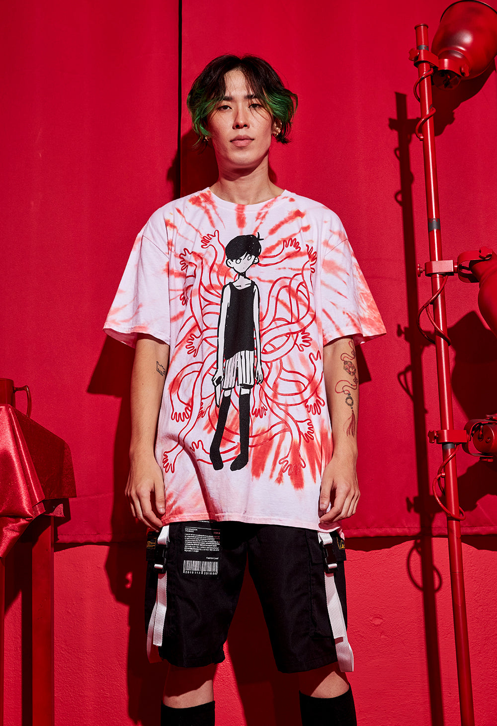 OMORI tie-dye T-shirt