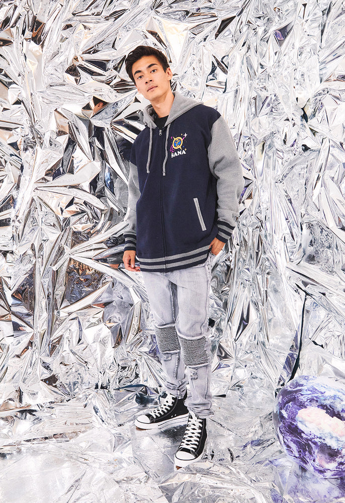 
                  
                    TSUKUMO SANA Varsity Jacket
                  
                